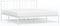 vidaXL - Bedframe - met - hoofdbord - metaal - wit - 183x213 - cm