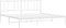 vidaXL - Bedframe - met - hoofdbord - metaal - wit - 183x213 - cm