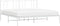 vidaXL - Bedframe - met - hoofdbord - metaal - wit - 183x213 - cm