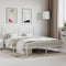 vidaXL - Bedframe - met - hoofdbord - metaal - wit - 183x213 - cm