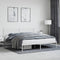 vidaXL - Bedframe - met - hoofdbord - metaal - wit - 183x213 - cm