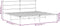 vidaXL - Bedframe - met - hoofdbord - metaal - wit - 183x213 - cm