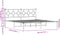 vidaXL - Bedframe - met - hoofdbord - metaal - wit - 183x213 - cm