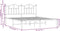 vidaXL - Bedframe - met - hoofdbord - metaal - wit - 183x213 - cm