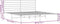vidaXL - Bedframe - met - hoofdbord - metaal - wit - 183x213 - cm
