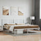 vidaXL - Bedframe - met - hoofdbord - metaal - wit - 183x213 - cm