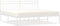 vidaXL - Bedframe - met - hoofdbord - metaal - wit - 183x213 - cm