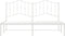 vidaXL - Bedframe - met - hoofdbord - metaal - wit - 183x213 - cm