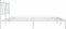 vidaXL - Bedframe - met - hoofdbord - metaal - wit - 183x213 - cm
