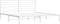 vidaXL - Bedframe - met - hoofdbord - metaal - wit - 183x213 - cm
