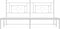 vidaXL - Bedframe - met - hoofdbord - metaal - wit - 183x213 - cm