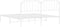 vidaXL - Bedframe - met - hoofdbord - metaal - wit - 183x213 - cm