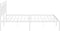 vidaXL - Bedframe - met - hoofdbord - metaal - wit - 183x213 - cm
