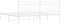 vidaXL - Bedframe - met - hoofdbord - metaal - wit - 183x213 - cm