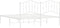 vidaXL - Bedframe - met - hoofdbord - metaal - wit - 183x213 - cm