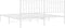 vidaXL - Bedframe - met - hoofdbord - metaal - wit - 183x213 - cm