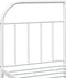 vidaXL - Bedframe - met - hoofdbord - metaal - wit - 183x213 - cm