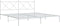 vidaXL - Bedframe - met - hoofdbord - metaal - wit - 183x213 - cm
