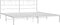 vidaXL - Bedframe - met - hoofdbord - metaal - wit - 183x213 - cm