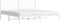 vidaXL - Bedframe - met - hoofdbord - metaal - wit - 183x213 - cm