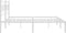 vidaXL - Bedframe - met - hoofdbord - metaal - wit - 183x213 - cm