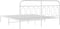 vidaXL - Bedframe - met - hoofdbord - metaal - wit - 183x213 - cm