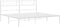 vidaXL - Bedframe - met - hoofdbord - metaal - wit - 183x213 - cm