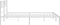 vidaXL - Bedframe - met - hoofdbord - metaal - wit - 183x213 - cm
