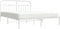 vidaXL - Bedframe - met - hoofdbord - metaal - wit - 183x213 - cm
