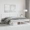 vidaXL - Bedframe - met - hoofdbord - metaal - wit - 183x213 - cm