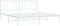 vidaXL - Bedframe - met - hoofdbord - metaal - wit - 183x213 - cm