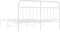 vidaXL - Bedframe - met - hoofdbord - metaal - wit - 183x213 - cm