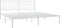 vidaXL - Bedframe - met - hoofdbord - metaal - wit - 183x213 - cm