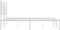 vidaXL - Bedframe - met - hoofdbord - metaal - wit - 183x213 - cm