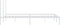 vidaXL - Bedframe - met - hoofdbord - metaal - wit - 183x213 - cm