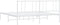 vidaXL - Bedframe - met - hoofdbord - metaal - wit - 183x213 - cm