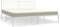 vidaXL - Bedframe - met - hoofdbord - metaal - wit - 183x213 - cm