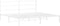 vidaXL - Bedframe - met - hoofdbord - metaal - wit - 183x213 - cm