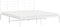 vidaXL - Bedframe - met - hoofdbord - metaal - wit - 183x213 - cm
