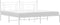 vidaXL - Bedframe - met - hoofdbord - metaal - wit - 193x203 - cm