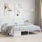 vidaXL - Bedframe - met - hoofdbord - metaal - wit - 193x203 - cm
