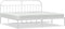 vidaXL - Bedframe - met - hoofdbord - metaal - wit - 193x203 - cm