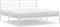 vidaXL - Bedframe - met - hoofdbord - metaal - wit - 193x203 - cm