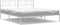 vidaXL - Bedframe - met - hoofdbord - metaal - wit - 193x203 - cm