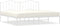 vidaXL - Bedframe - met - hoofdbord - metaal - wit - 193x203 - cm
