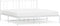 vidaXL - Bedframe - met - hoofdbord - metaal - wit - 193x203 - cm