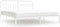 vidaXL - Bedframe - met - hoofdbord - metaal - wit - 193x203 - cm