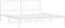 vidaXL - Bedframe - met - hoofdbord - metaal - wit - 193x203 - cm