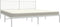 vidaXL - Bedframe - met - hoofdbord - metaal - wit - 193x203 - cm