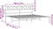 vidaXL - Bedframe - met - hoofdbord - metaal - wit - 193x203 - cm